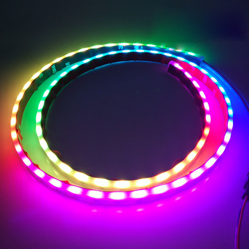 WS2811 020SMD DC5V 60LEDs/m Side Emitting Addressable LED Strip Lights, 5m/16.4ft per roll WS2811 020SMD DC5V 60LEDs/m Side Emitting Addressable LED Strip Lights, 5m/16.4ft per roll